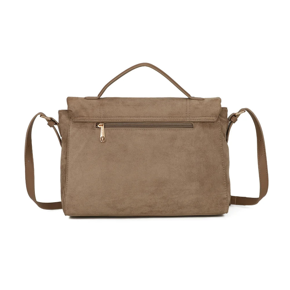 Dos du Paloma taupe foncé avec sa poche zippée pour garder l’essentiel à portée de main – réf. M-9462