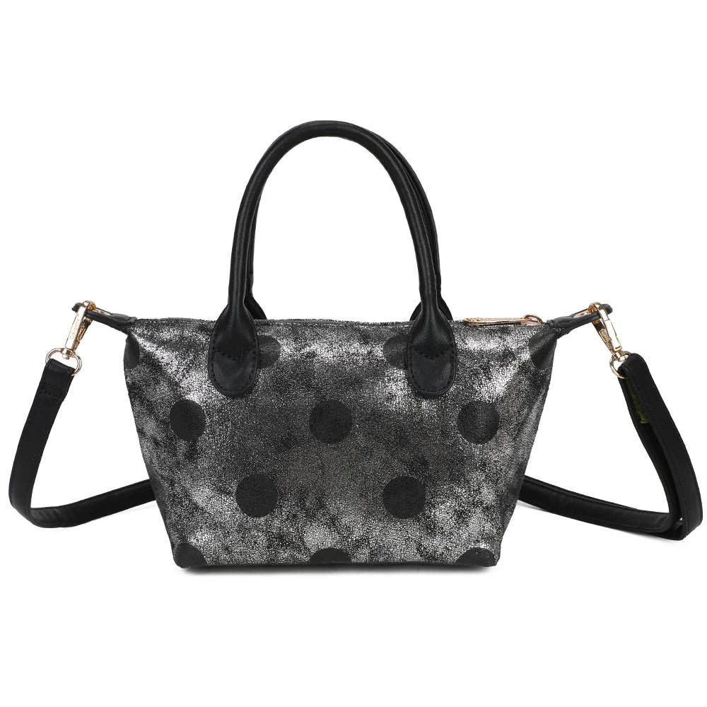 Dos du sac Le Polka thesilver, imprimé à pois métallisés sur toute la surface – réf. Z-05-10