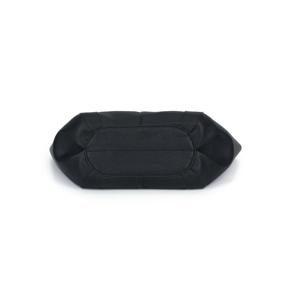 Dessous du sac Le Rubino noir, vue de la base – réf. KJ-62099