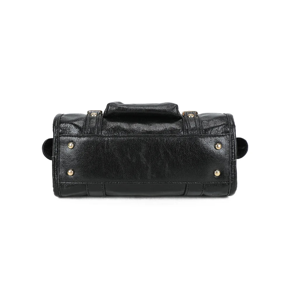 Dessous du Skyla Brillant noir, format compact de 25 × 10 cm à la base – réf. Z-1979-A