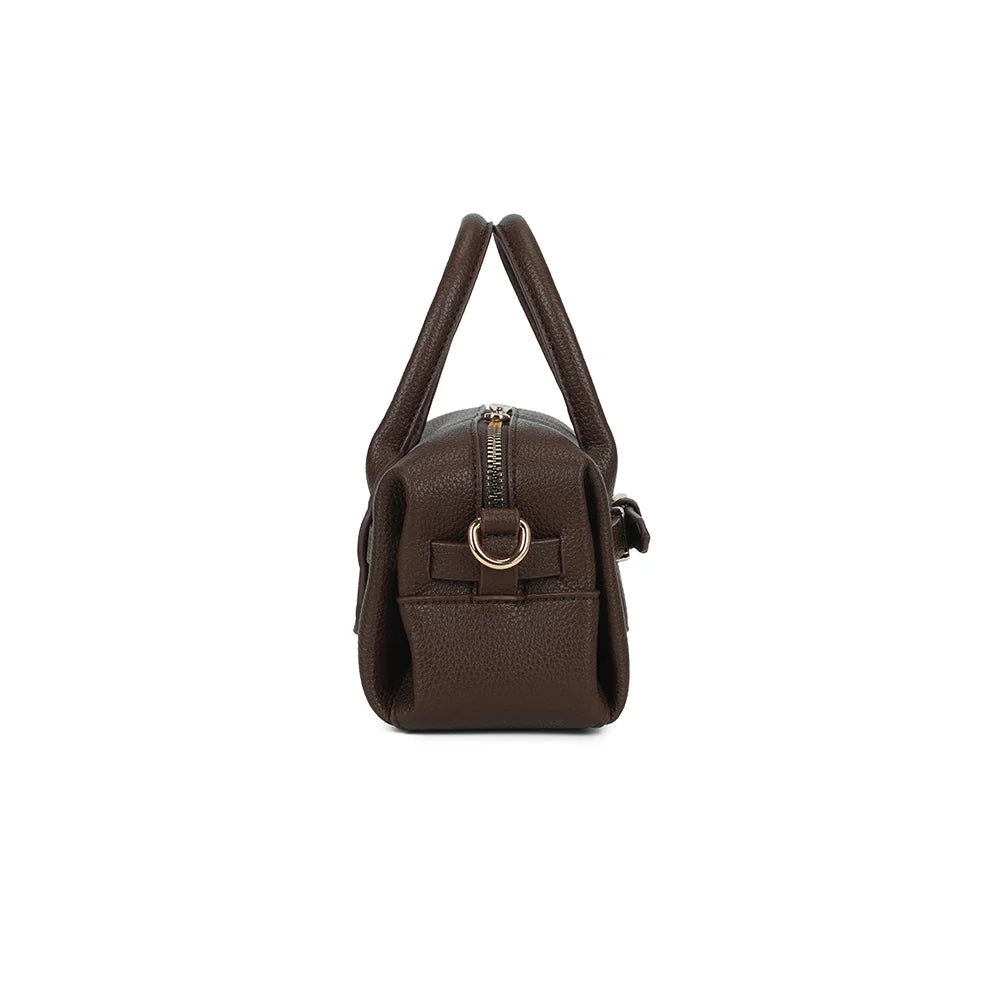Profil du Le Soft Glam café : anneau doré latéral pour accrocher la bandoulière amovible – réf. R-2064-1