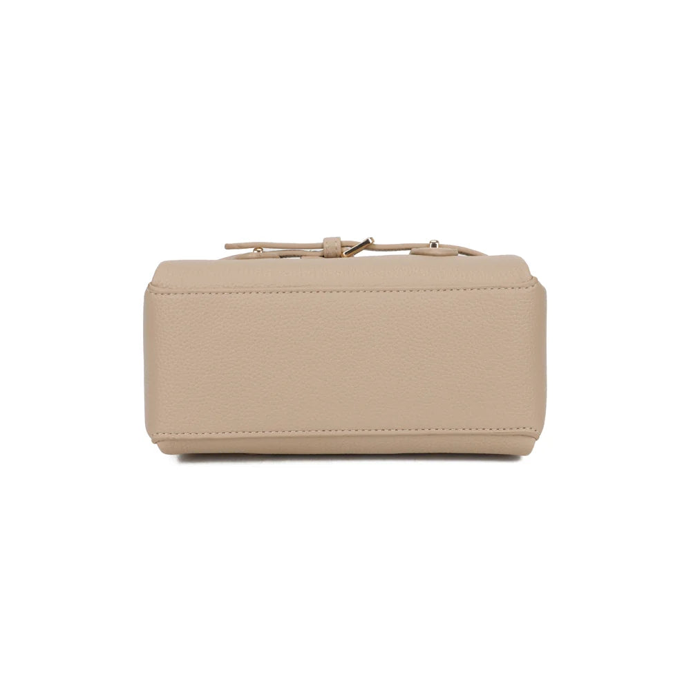Dessous du Le Soft Glam taupe, forme compacte et structurée de 22 × 10 cm – réf. R-2064-1
