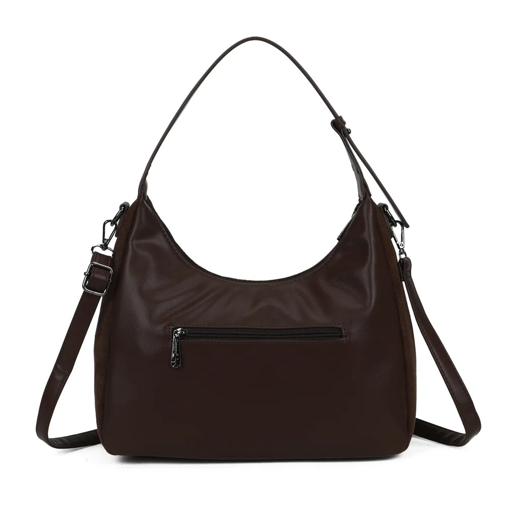 Dos du Songe café avec sa poche arrière zippée pour garder l’essentiel à portée de main – réf. Z-83095