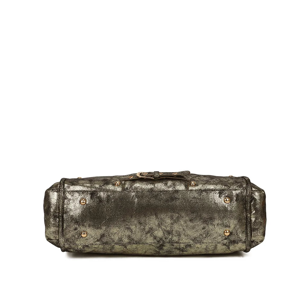Dessous du Vespera thegold, fond structuré posé sur des pieds métalliques dorés – réf. R-2084