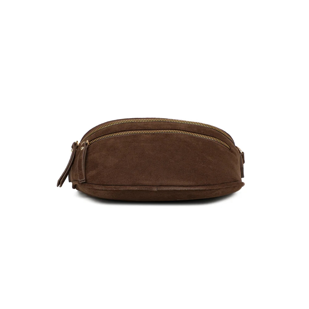 Dessous du Léna Suédine café : base arrondie en demi-lune, en suédine synthétique vegan – réf. Z-83051-9