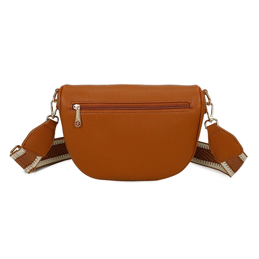 Dos du Léonie marron avec sa poche zippée arrière pour garder l’essentiel à portée de main – réf. Z-83051-8