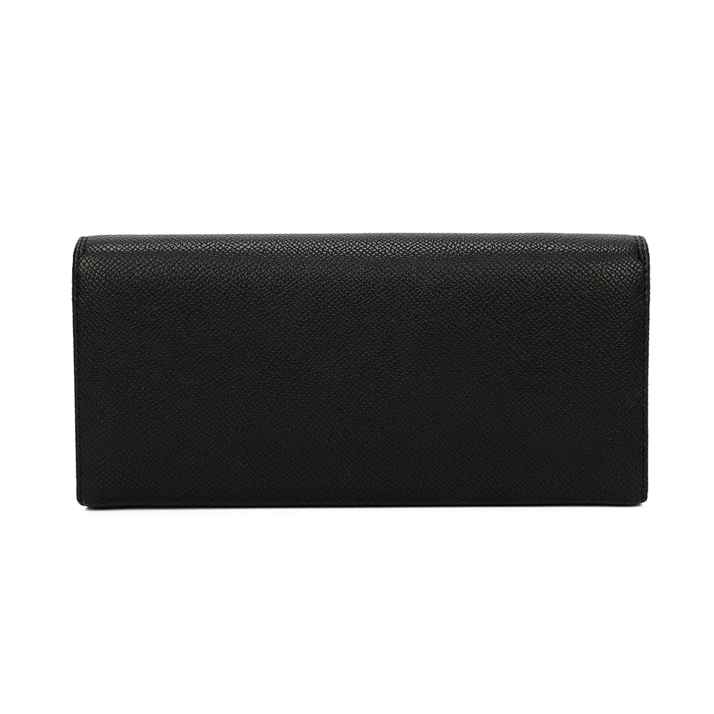 Loulou noir vu de dos : surface texturée effet saffiano et surpiqûres ton sur ton – réf. FD-81001