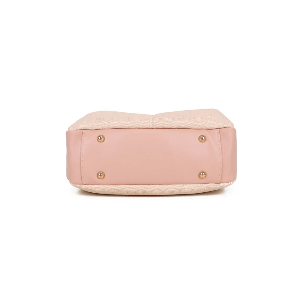 Dessous du Mademoiselle Canvas rose : base renforcée posée sur des pieds métalliques protecteurs – réf. A-9157