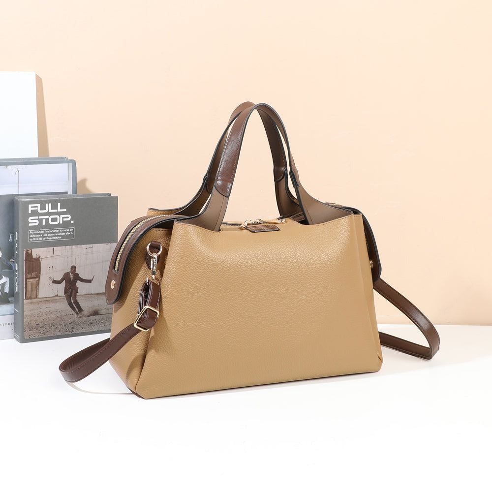 Sac à main Madison Chic Khaki mis en scène dans un décor d’intérieur – visuel d’ambiance créé avec l’IA – Gallantry Paris