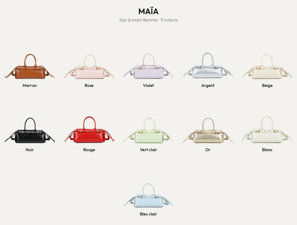 Sac à main femme Maïa en 11 coloris – Gallantry Paris – réf. KJ-62062