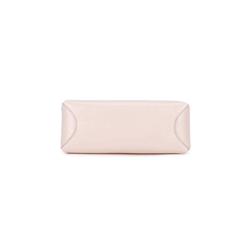 Dessous du sac Maïa rose, forme baril compacte de 24 × 10 × 10 cm – réf. KJ-62062