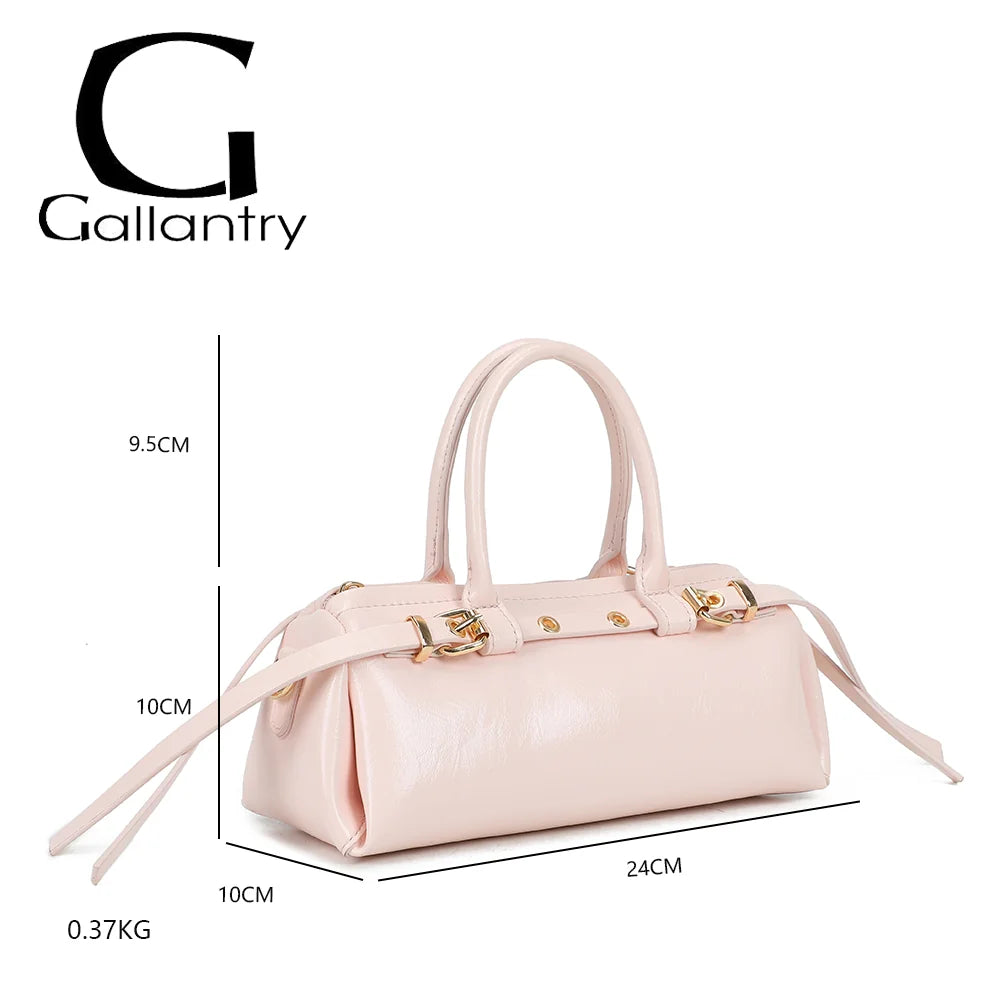 Dimensions du sac Maïa rose : 24 × 10 × 10 cm, anses de 9,5 cm, poids 0,37 kg – réf. KJ-62062