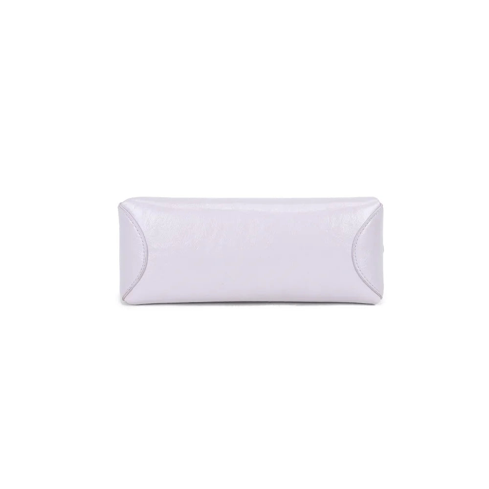 Dessous du sac Maïa violet, forme baril compacte de 24 × 10 × 10 cm – réf. KJ-62062