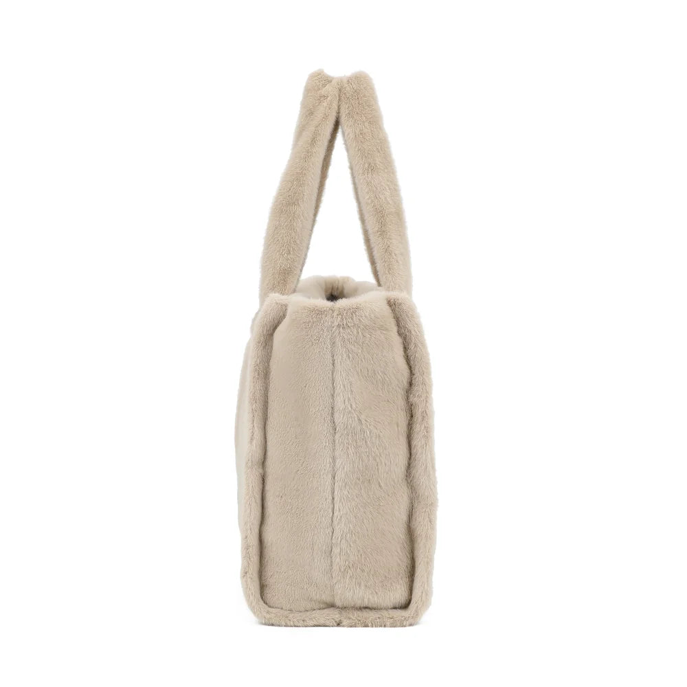 Profil du Mélya khaki/beige : soufflet latéral et profondeur de 18 cm pour tout emporter – réf. DG-5802