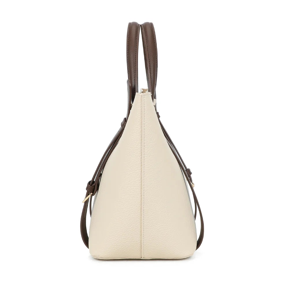 Profil du Milan Élégance beige/coffee : 15 cm de profondeur pour ranger vos essentiels du quotidien – réf. G-7508