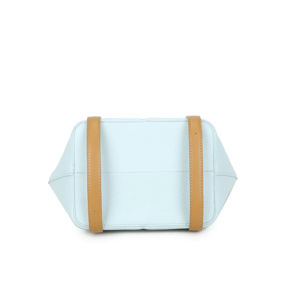 Dessous du Milan Élégance bleu clair, surface grainée et finitions soignées jusqu’à la base – réf. G-7508