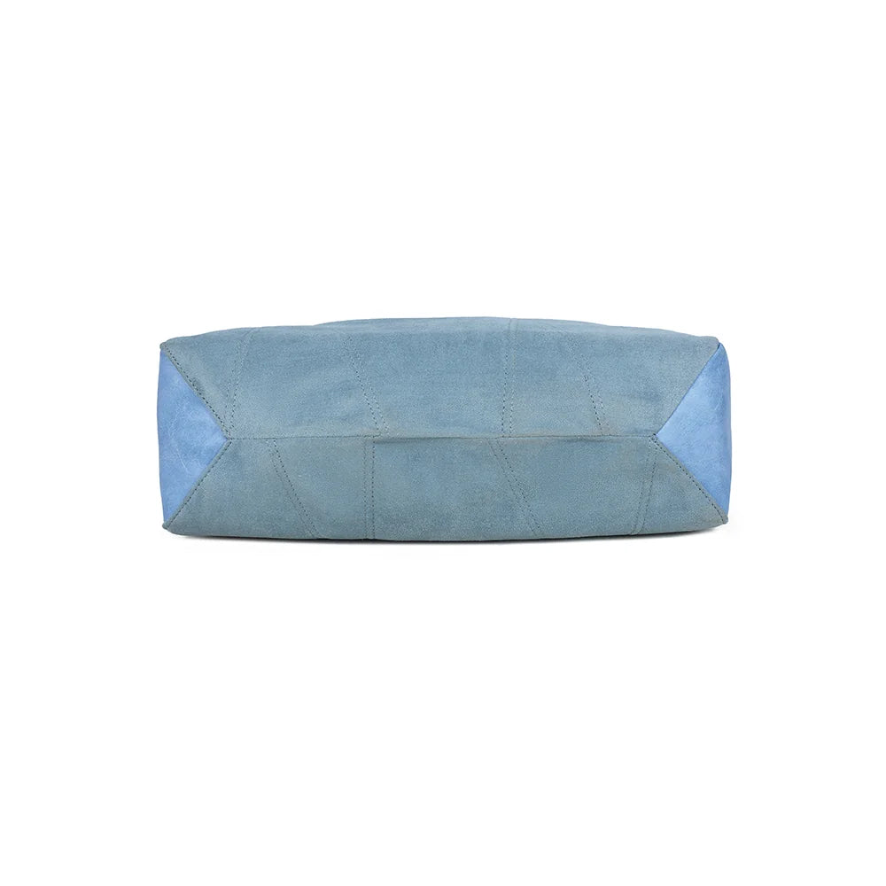 Dessous du sac Milano bleu clair, base stable pour une bonne tenue au quotidien – réf. HS-43002