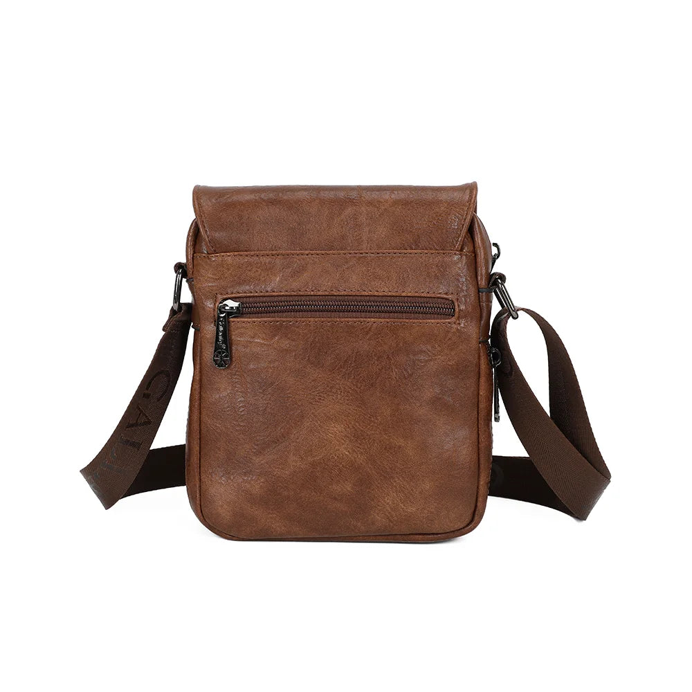 Dos du Milo marron avec sa poche zippée pour un accès rapide à l’essentiel – réf. Z-83073