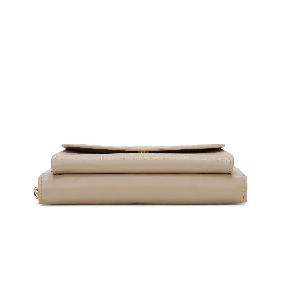 Dessous de la Miniature taupe, format plat de 19,5 × 4 cm qui se glisse partout – réf. SF-69008