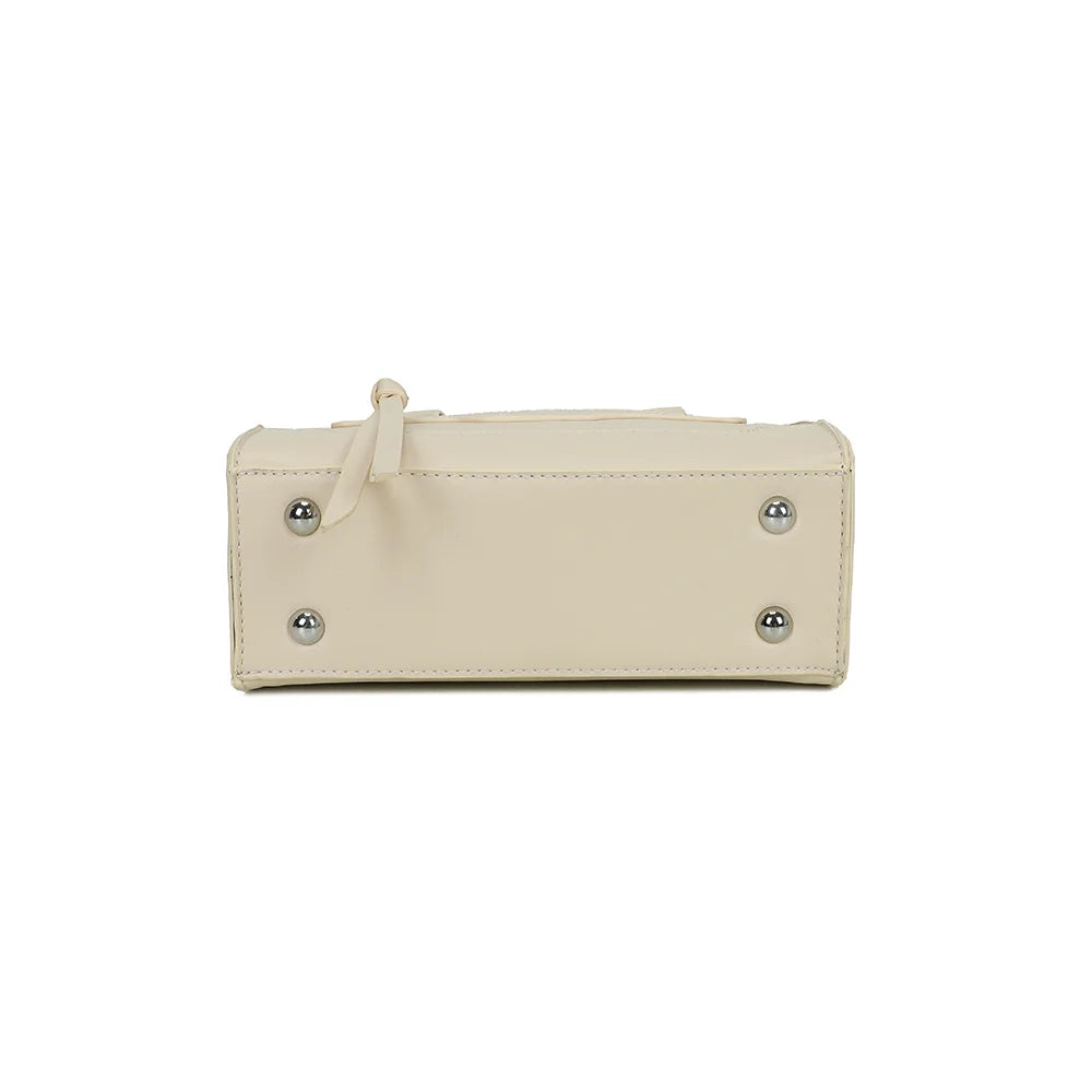 Dessous du Minimal Chic beige, base plate et structurée qui garde le sac bien droit – réf. KJ-62058