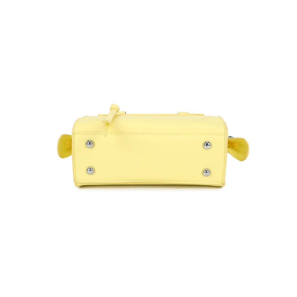 Dessous du Minimal Chic jaune, base plate et structurée qui garde le sac bien droit – réf. KJ-62058