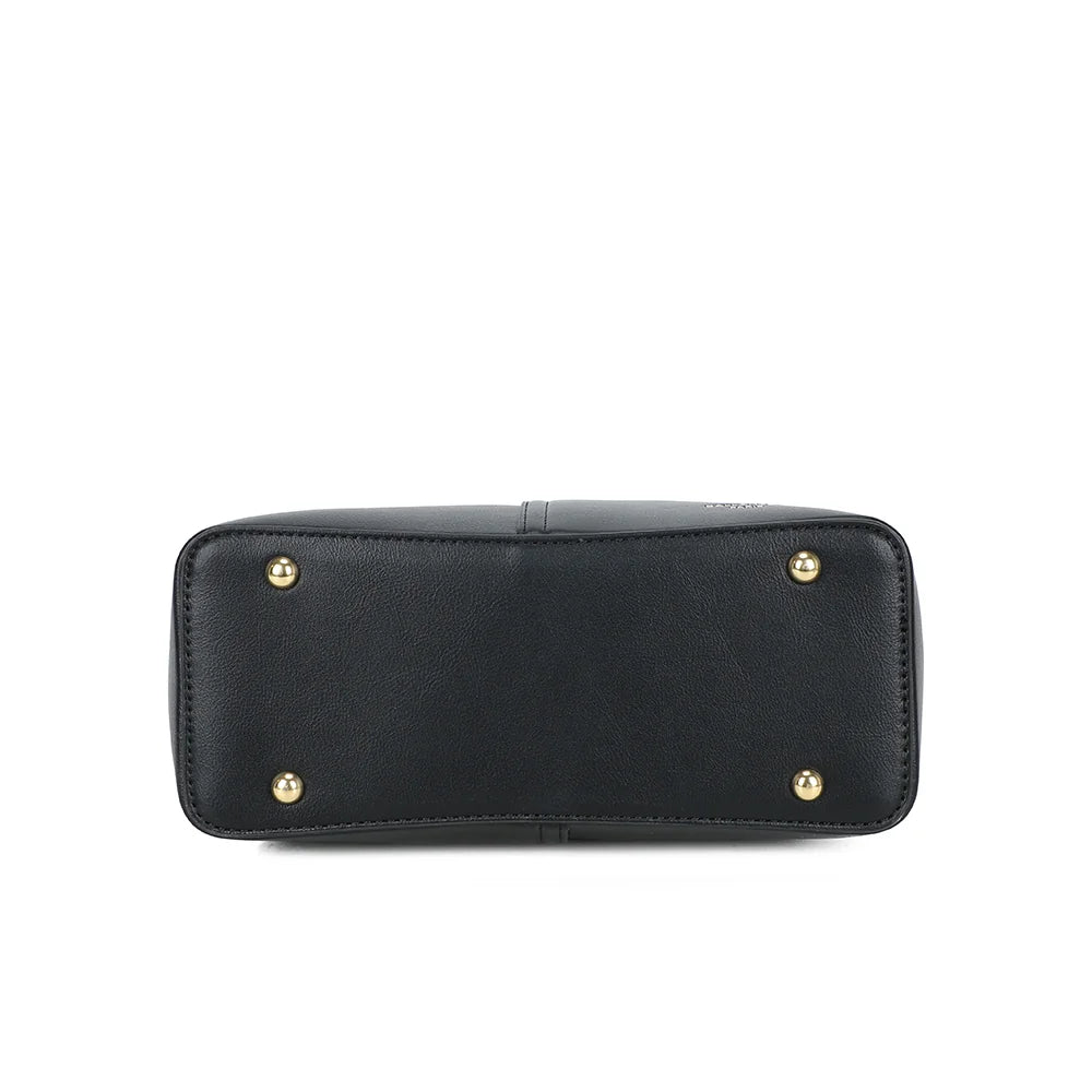 Dessous du Modern Lady noir : base plate qui permet au sac de tenir droit – réf. DQ-8725