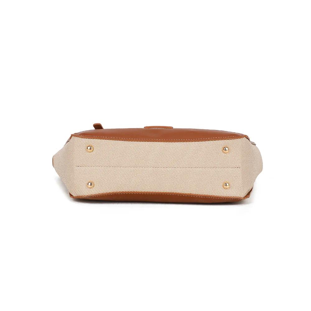 Dessous du Modern Muse taupe/marron : base structurée à la bande contrastée – réf. A-9148
