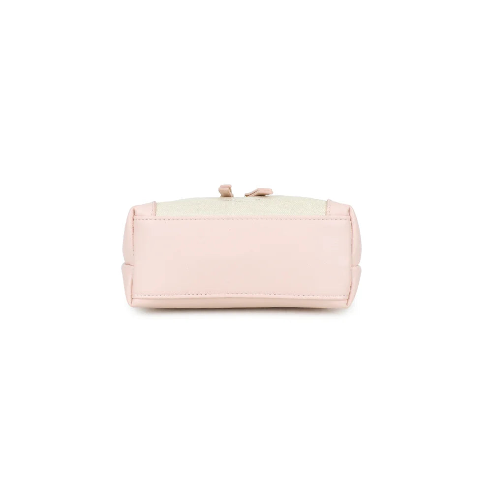 Dessous du Moka beige/rose, un format compact de 18 cm de large aux finitions soignées – réf. KJ-62091