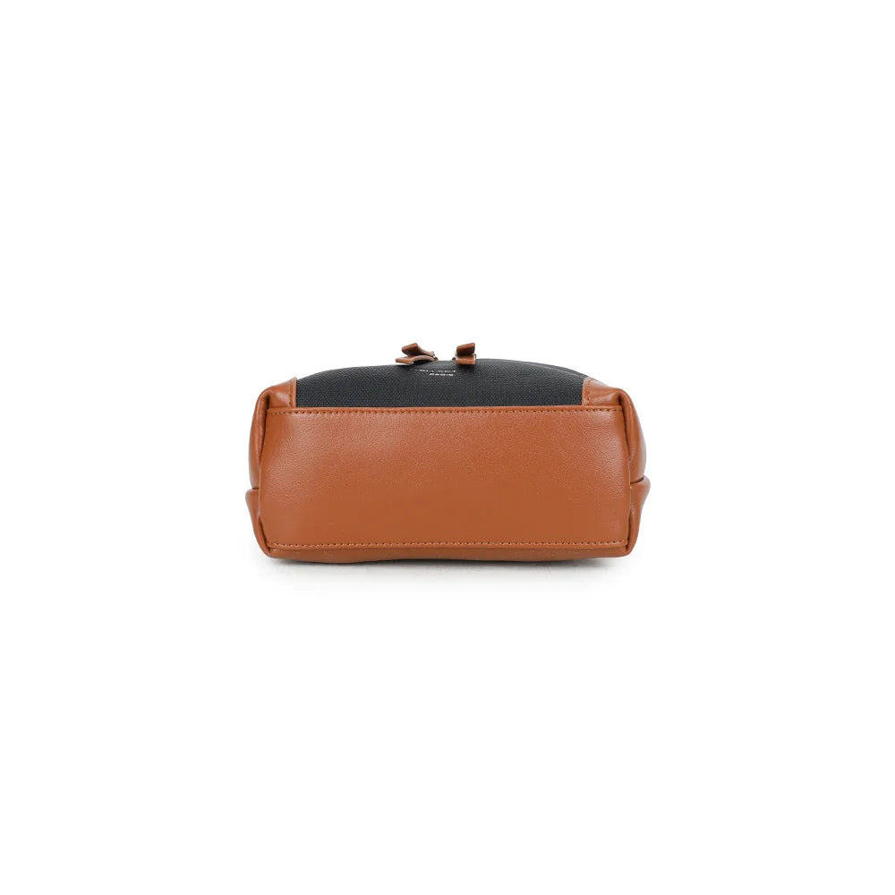 Dessous du Moka noir/marron, un format compact de 18 cm de large aux finitions soignées – réf. KJ-62091