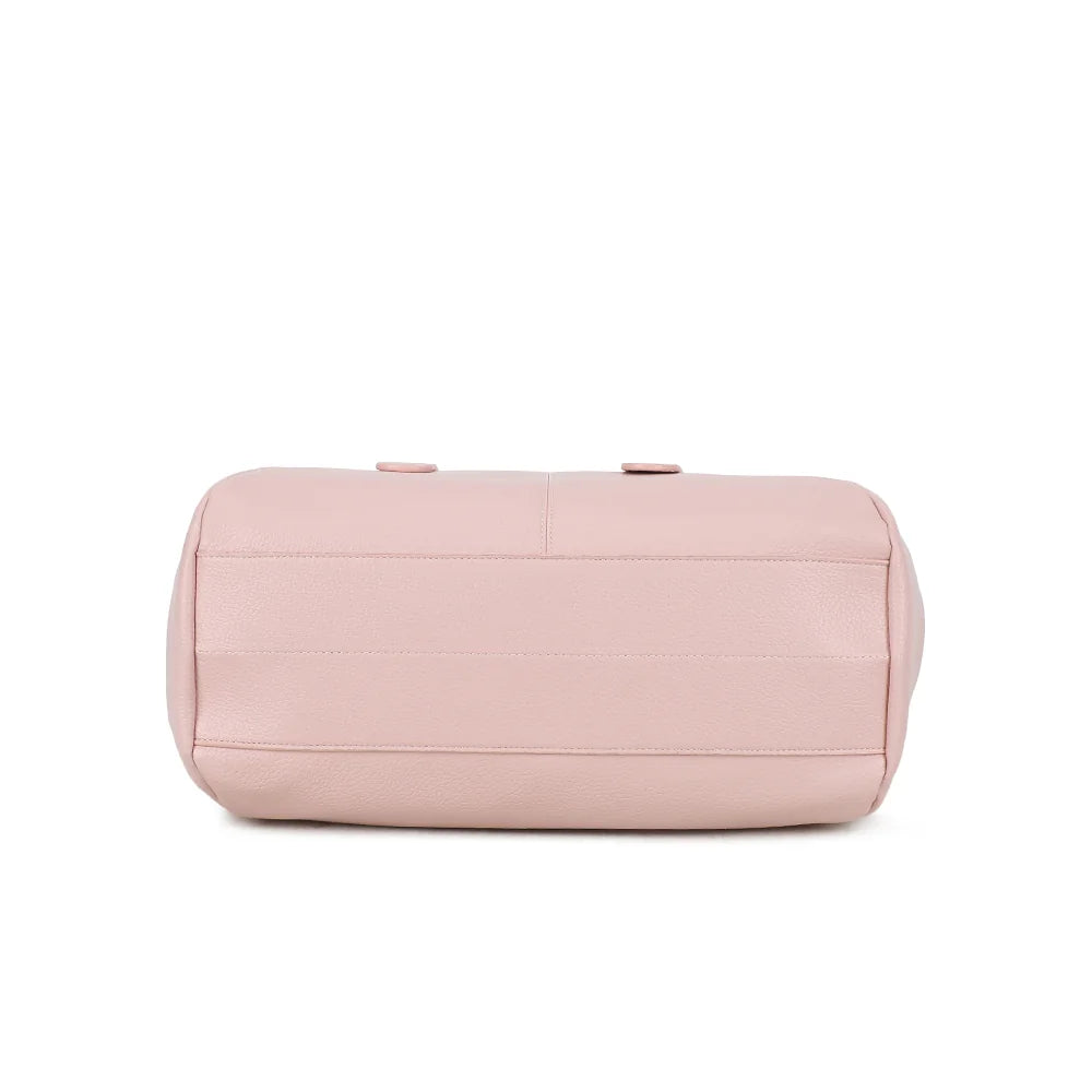Dessous du Montclair Élégance rose, format 36 × 10 × 27 cm en simili cuir grainé vegan – réf. R-62080-1B