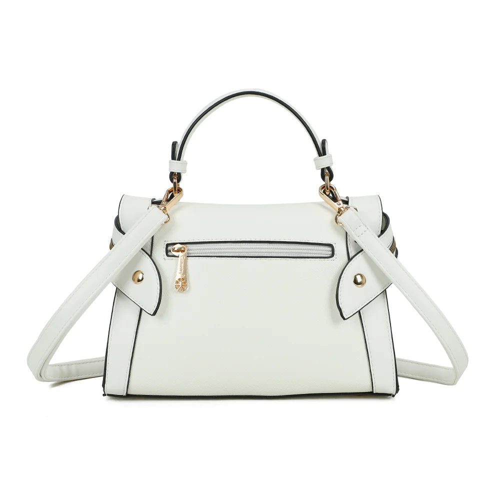 Dos du Naya blanc avec sa poche zippée pratique pour garder l’essentiel à portée de main – réf. KJ-62055