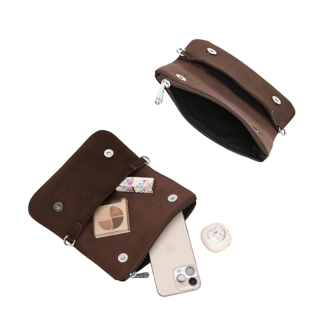 Noctéa café ouverte : deux pochettes zippées pour smartphone, cartes et maquillage – réf. Z-83088