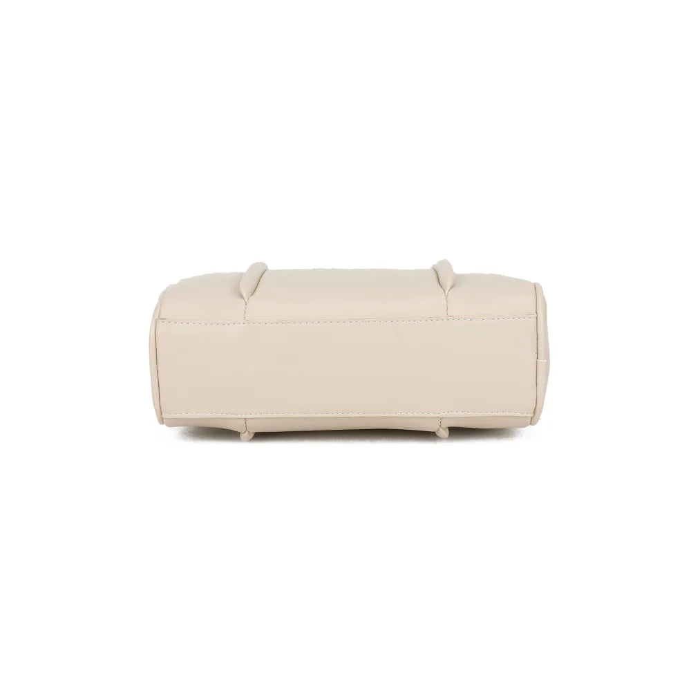 Dessous du Pauline beige : la base d’un format compact de 23 cm de long sur 6 cm de profondeur – réf. KJ-62090