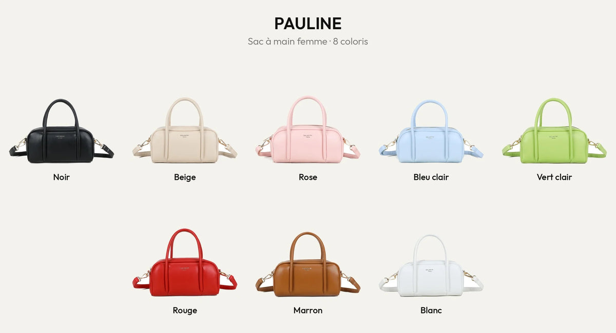 Sac à main femme Pauline dans ses 8 coloris – Gallantry Paris – réf. KJ-62090