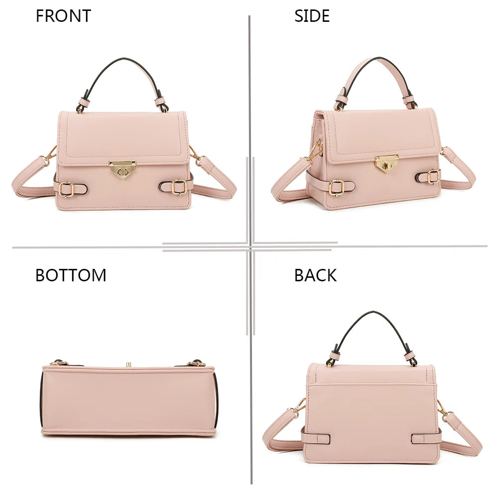 Le Petit Chic rose sous quatre angles : face, côté, dessous et dos pour découvrir chaque détail – réf. C-0176-2