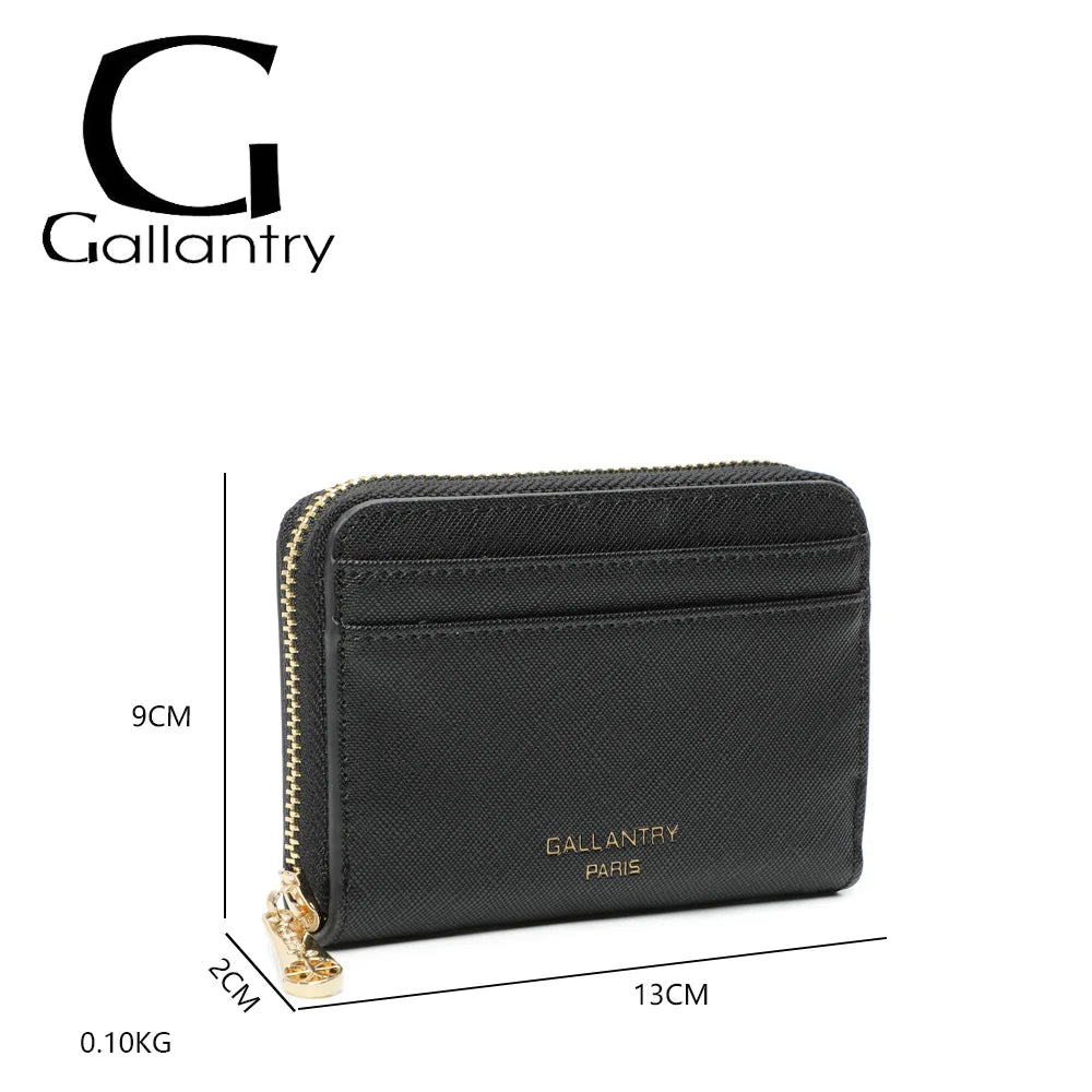Dimensions du portefeuille Petit Copain noir : 13 × 2 × 9 cm pour un poids de 0,10 kg – réf. L-86009