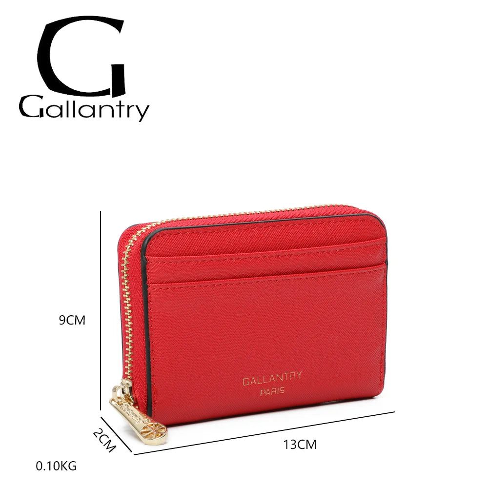 Dimensions du portefeuille Petit Copain rouge : 13 × 2 × 9 cm pour un poids de 0,10 kg – réf. L-86009