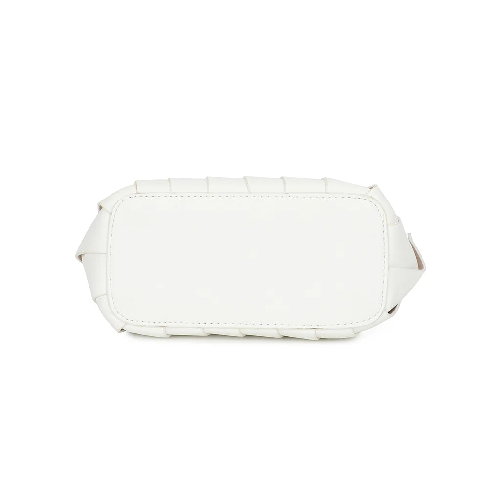 Dessous du Rayon d’Élégance blanc, fond plat en synthétique lisse – réf. A-9110