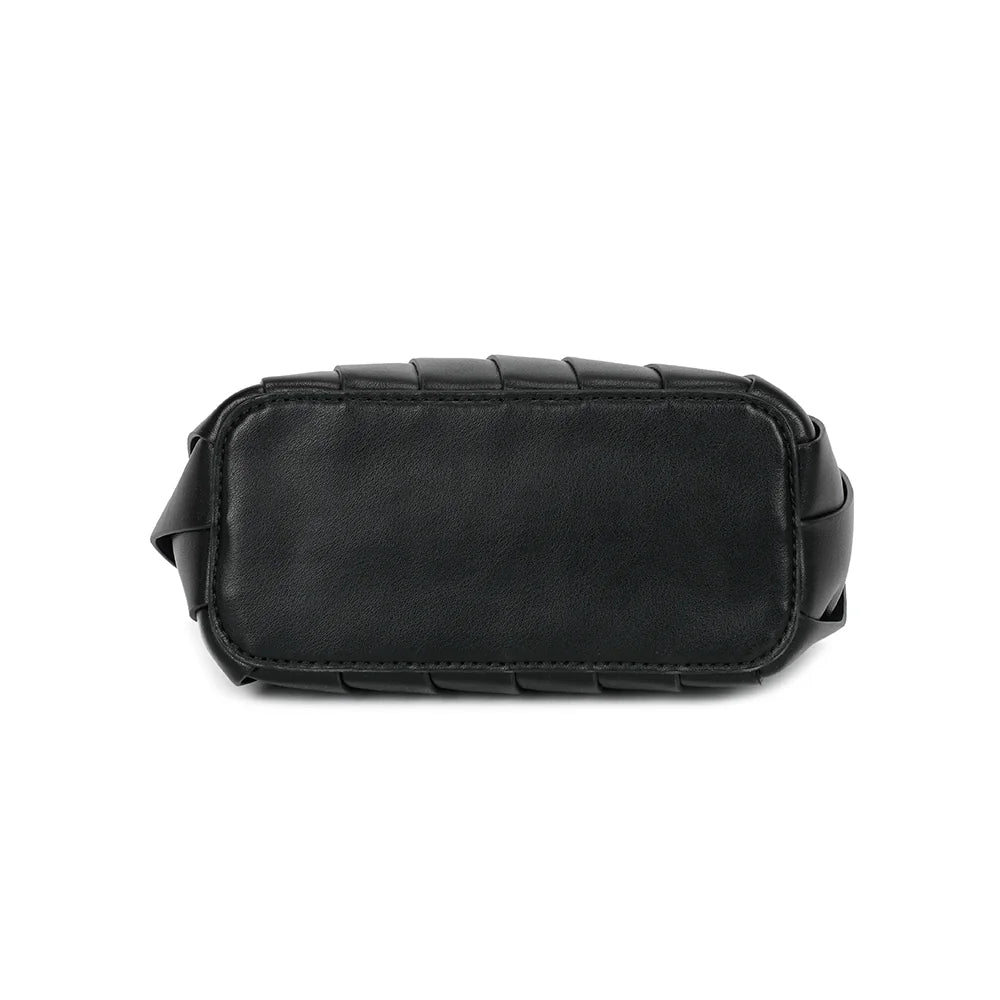 Dessous du Rayon d’Élégance noir, fond plat en synthétique lisse – réf. A-9110