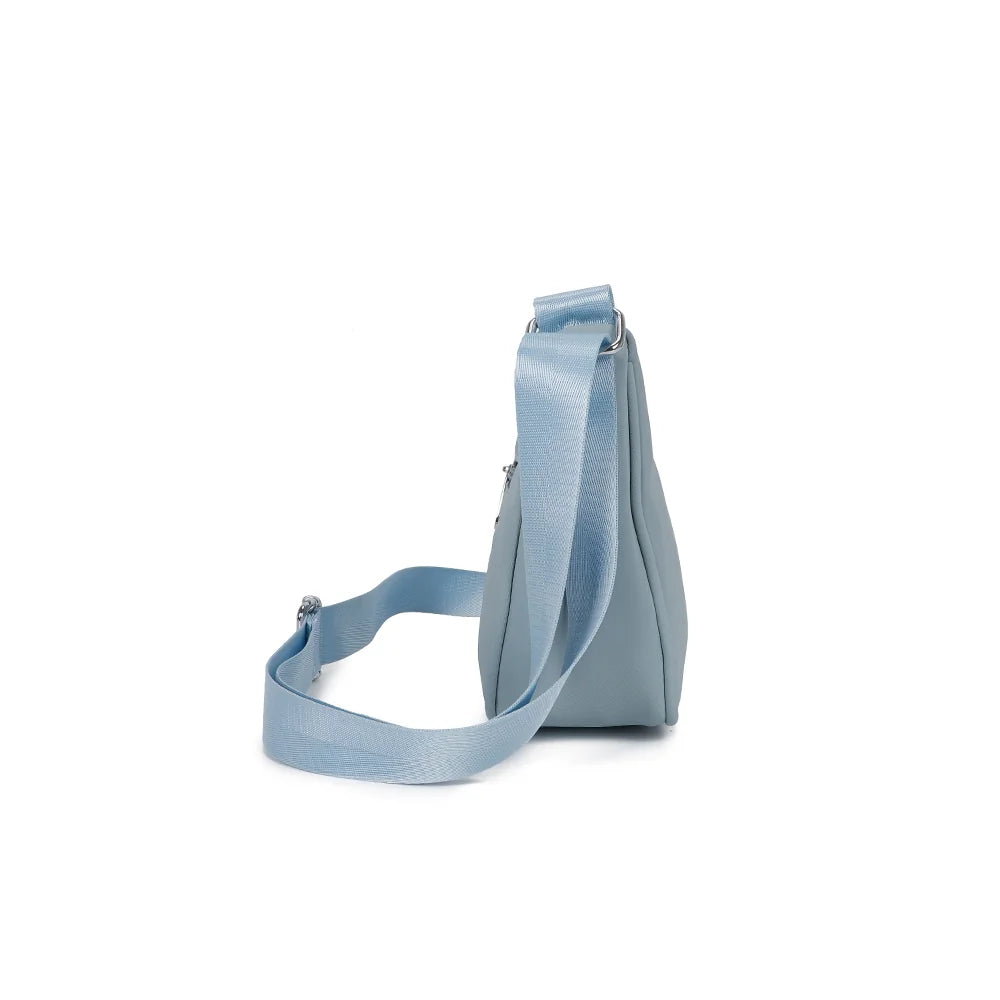 Profil du Redy bleu clair : 8 cm de profondeur pour un format compact – réf. R-1956