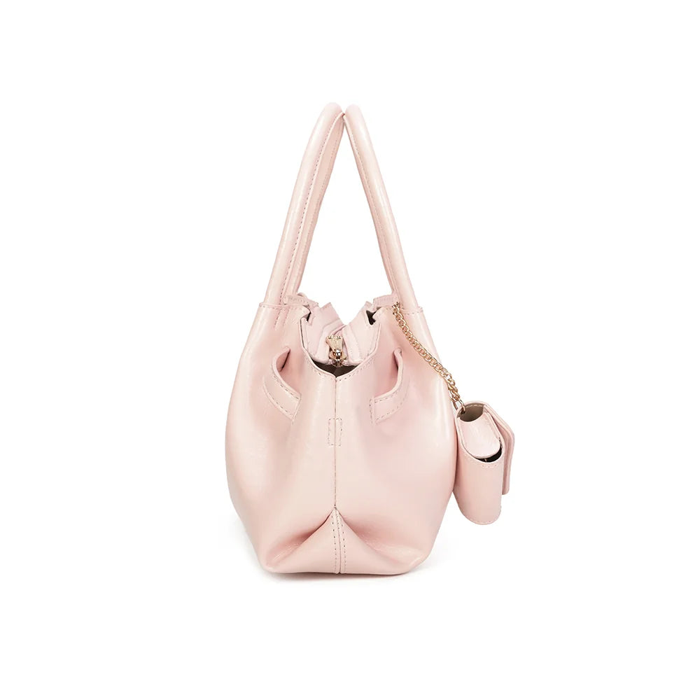 Profil du Romy rose : côtés souples froncés et 12 cm de profondeur pour les essentiels du jour – réf. A-9156