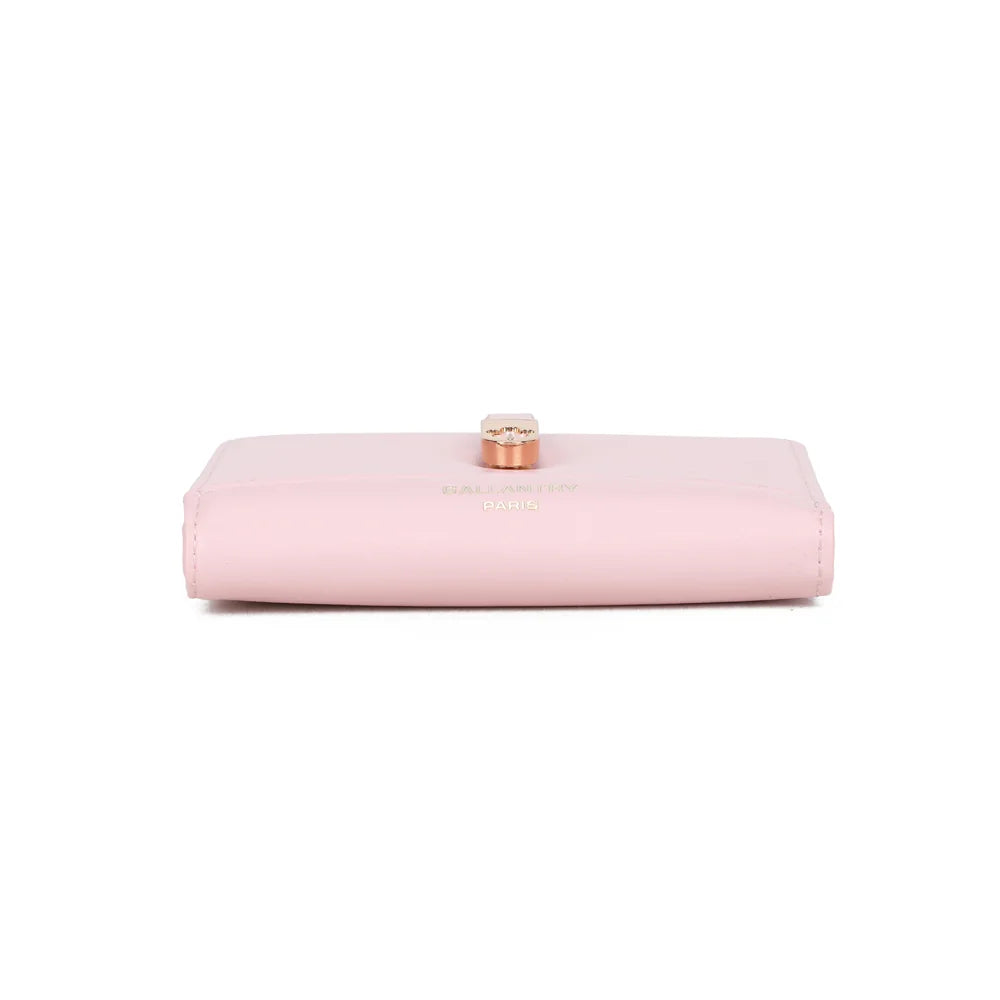 Dessous du portefeuille Ruby rose, format compact qui se glisse dans tous les sacs – réf. SF-69057