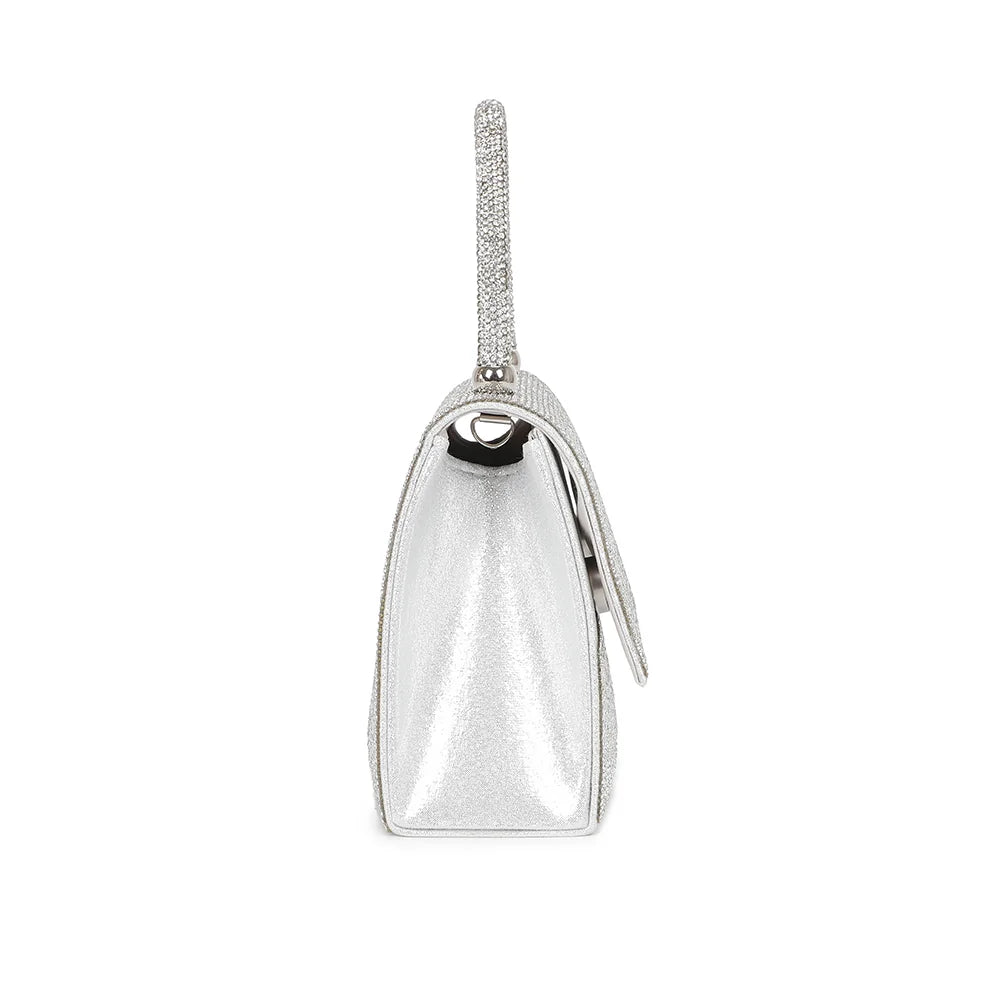 Profil du Stellaire argent : côté lisse à effet brillant et format compact de 8,5 cm de profondeur – réf. LD-93004