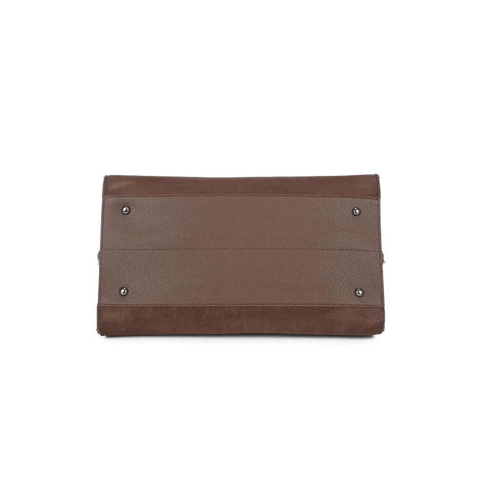 Dessous du Velna café, une base large qui donne au sac sa belle tenue – réf. M-9444