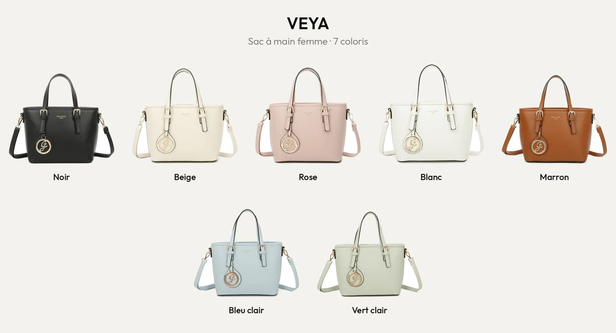 Sac à main femme Veya en 7 coloris – Gallantry Paris – réf. M-9426