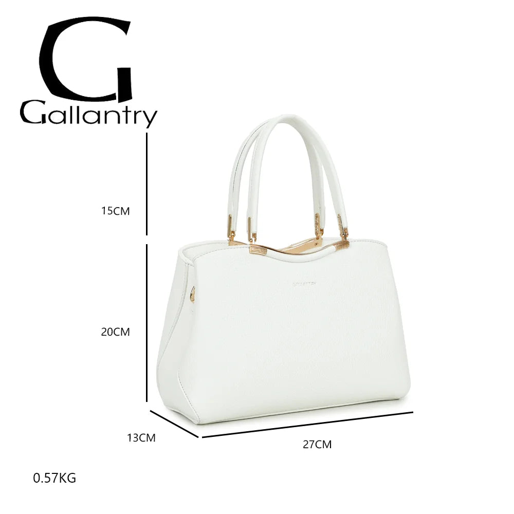 Dimensions du Victoria Élégance blanc : 27 × 13 × 20 cm, anses de 15 cm, poids 0,57 kg – réf. R-1992