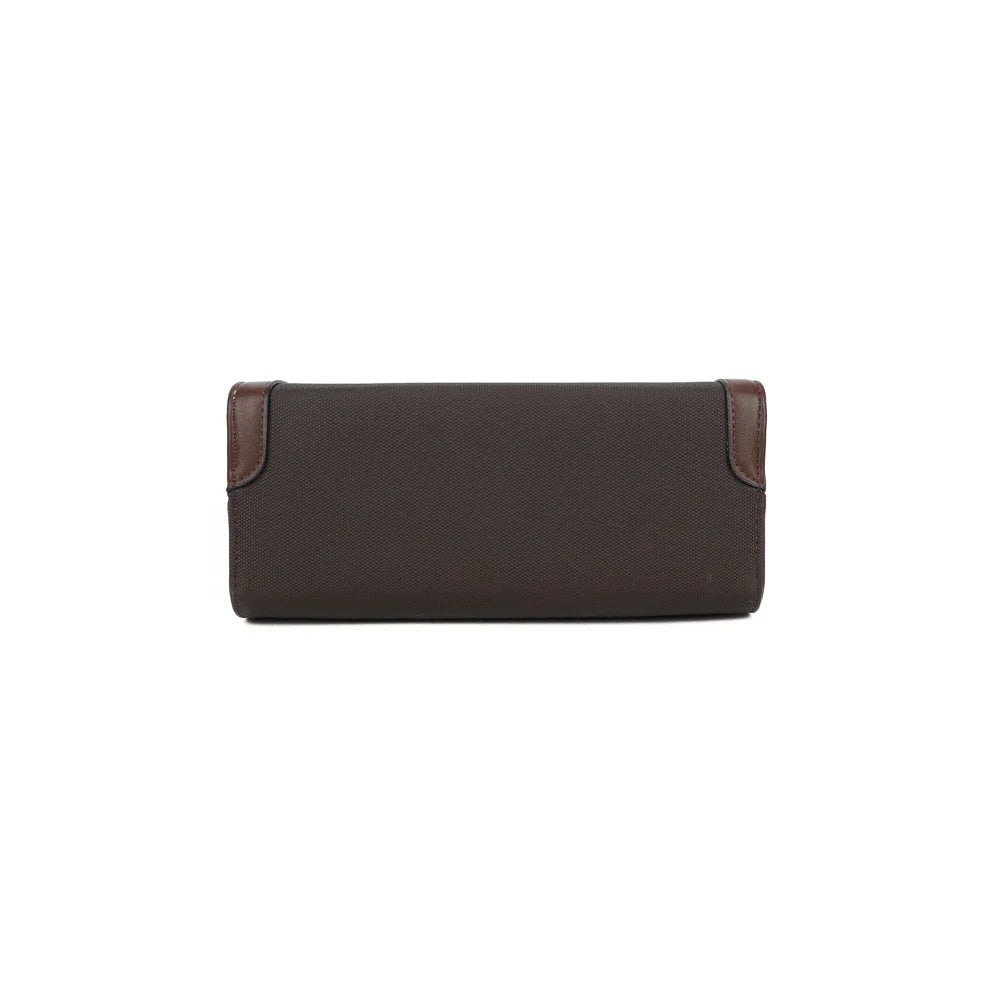 Dessous du sac Vionna café, base plate qui garde la forme structurée – réf. HY-5454